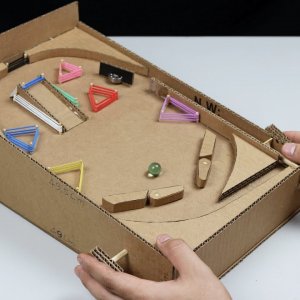 How to make a Pinball Machine with Cardboard at Home
