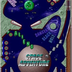 Space Adventure / Pinball Builder (Spidersoft / 21st C., 1996) Playfield