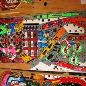 Rollergames (Williams, 1990) Playfield Bare