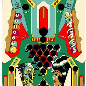Pinball Pool (Gottlieb, 1979) Playfield
