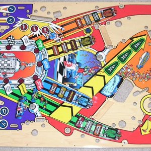 Indianapolis 500 (Midway, 1995) Playfield