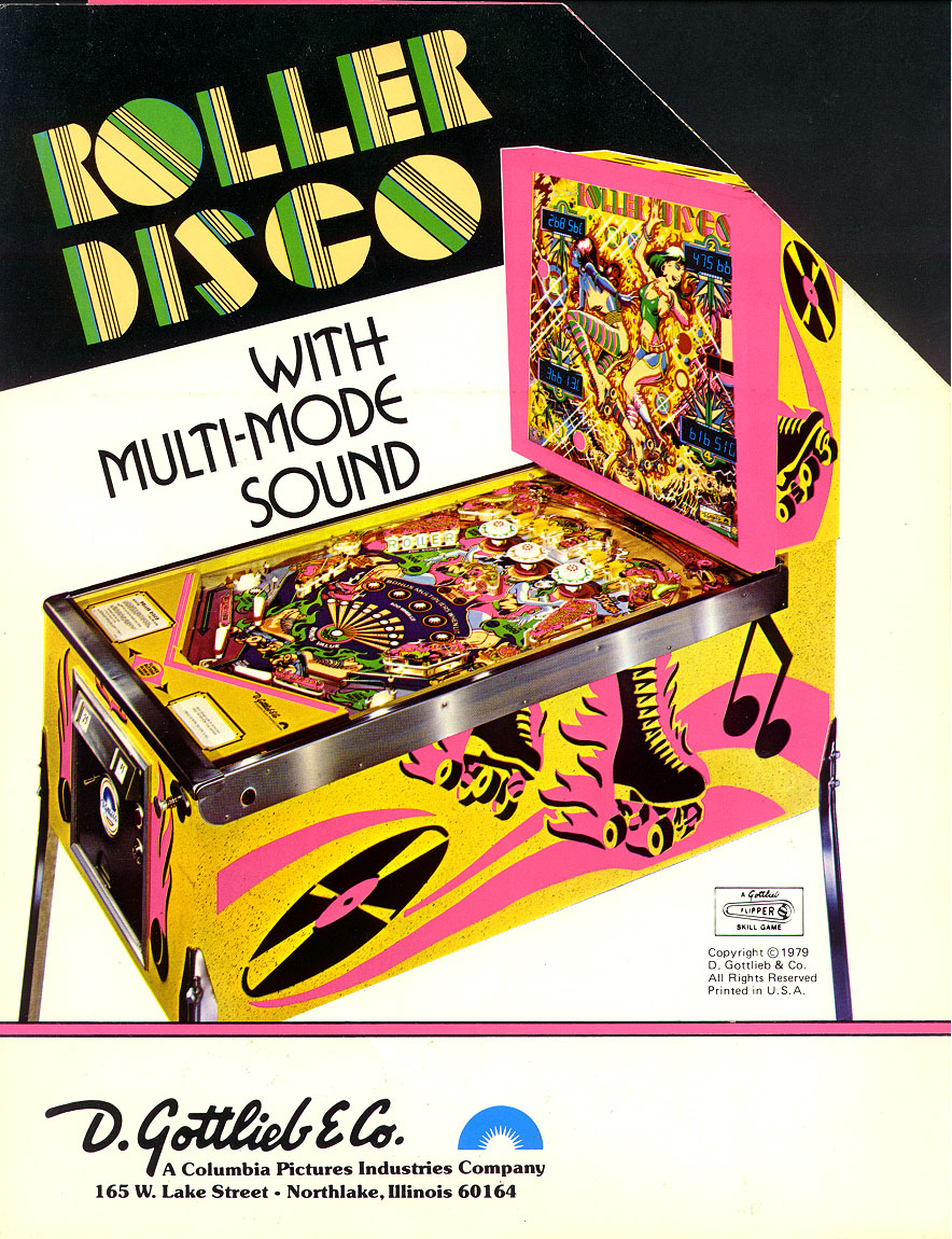 Roller Disco Gottlieb Back Pinball Nirvana