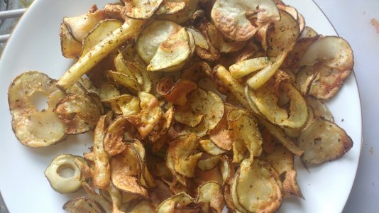 spiral crisps, soaked once, gradually cooked and turned.jpg