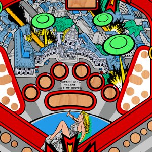 Attack from marks (Bally, 1995) (ELC) Playfield