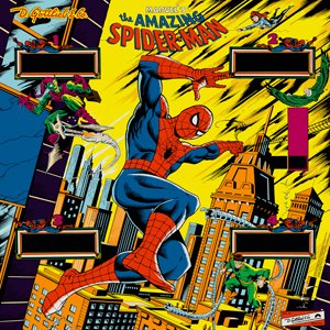 The Amazing Spider-Man (Gottlieb, 1980) (ELC) Backglass