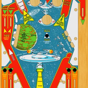 Star Trek (Bally,1979)(Large) Playfield