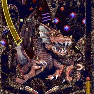 Dragon / Pinball Warriors (Softkey, 1997) Playfield