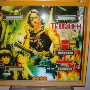 Thunder Man (Apple Time, 1987) Backglass