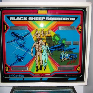 Black Sheep Squadron (Astro Games, 1979) Backglass