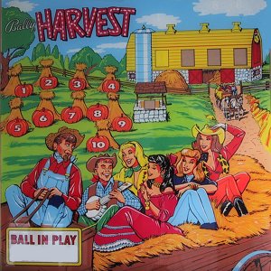 Harvest (Bally, 1964) Backglass