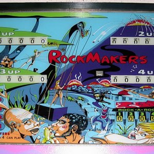 RockMakers (Bally, 1968) Backglass