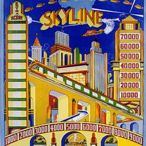 Skyline (Chicago Coin, 1940) Backglass