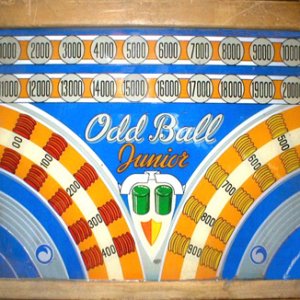 Odd Ball Junior (Daval, 1938) Backglass