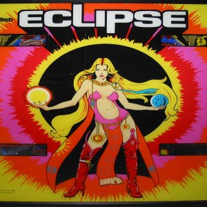 Eclipse (Gottlieb, 1982) Backglass