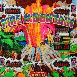 Fire Mountain (Zaccaria, 1980) Backglass