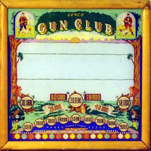 Gun Club (Genco, 1941) Backglass