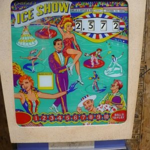 Ice Show (Gottlieb, 1966) Backglass