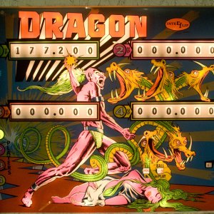 Dragon (Interflip, 1977) (LIT) Backglass