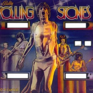 Rolling Stones (Bally, 1980) Backglass