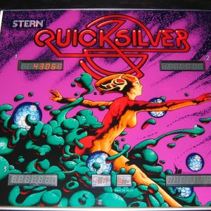 Quicksilver (Stern, 1980) Backglass