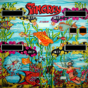 Stingray (Stern, 1977) Backglass