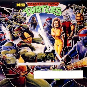 Teenage Mutant Ninja Turtles (Data East, 1991) Backglass
