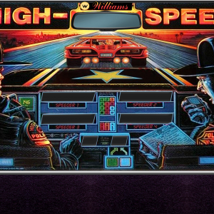 High Speed (Williams, 1986) Backglass