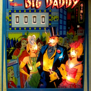 Big Daddy (Williams, 1963) Lit Backglass
