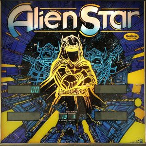 Alien Star (Mylstar, 1984) (JPR) Backglass