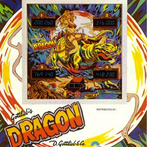 Dragon (Gottlieb, 1978) Flyer (Back)