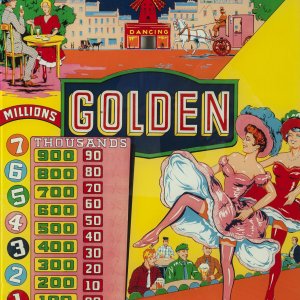 Golden, (Alben, 1958) (Bruno Pelletier) Backglass