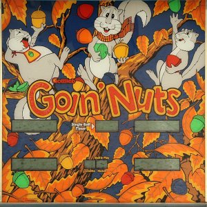 Goin' Nuts (Gottlieb, 1983) (JPR) Backglass