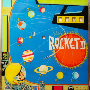 Rocket III (Bally, 1967) (JPR) Backglass