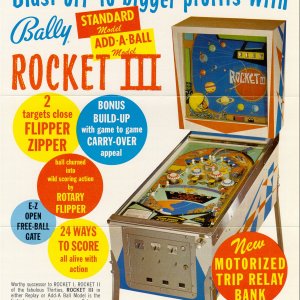 Rocket III (Bally, 1967) Flyer