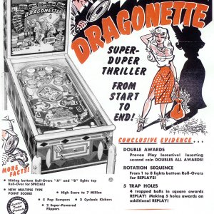 Dragonette (Gottlieb, 1959) Flyer