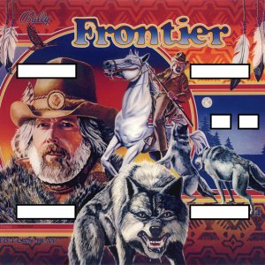 Frontier (Bally, 1980) (CPR) Backglass