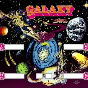 Galaxy (Stern, 1980) (CPR) Backglass