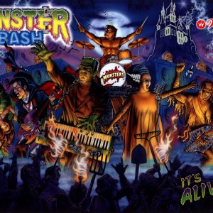 Monster Bash (Williams, 1998) (CPR) Backglass