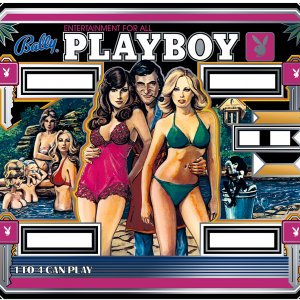 Playboy (Bally, 1978) (CPR) Backglass