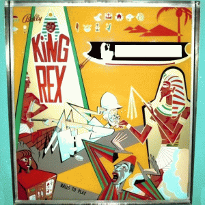 King Rex (Bally, 1970) Backglass