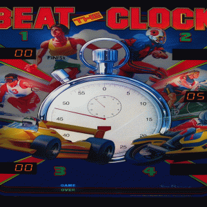 Beat The Clock (Bally, 1985) (Wildman) Backglass
