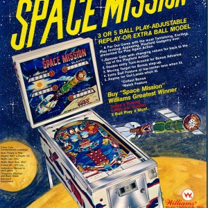 Space Mission (Williams, 1976) Flyer