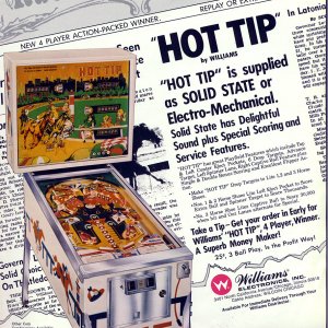 Hot Tip (Williams, 1977) Flyer
