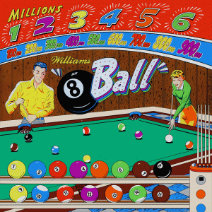 8 Ball (Williams, 1952) (JPR) Backglass