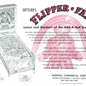 Flipper Fair (Gottlieb, 1961) Flyer