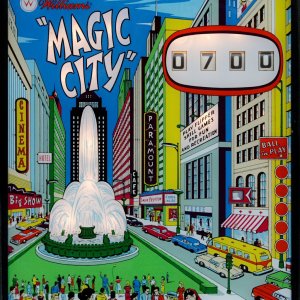 Magic City (Williams, 1967) (Lit) Backglass
