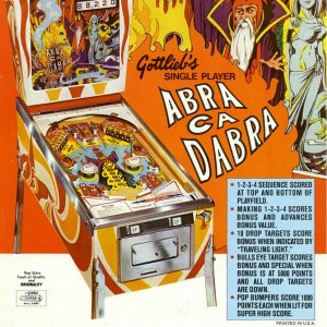 Abra Ca Dabra (Gottlieb, 1975) Flyer