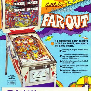 Far Out (Gottlieb, 1974) Flyer
