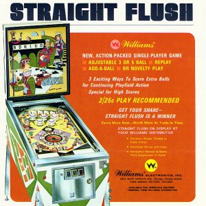 Straight Flush (Williams, 1970) Flyer