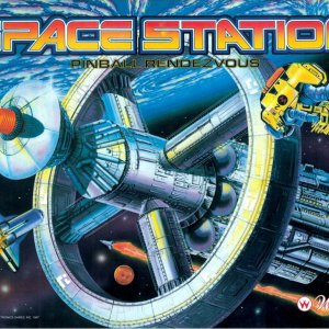 Space Station (Williams, 1987) (PBC) Backglass